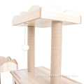 small pet cage Wood Cat Climbing Frame Cat Condos Tower Cat Manufactory